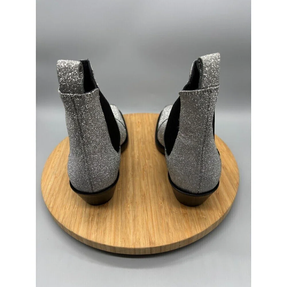 Calvin Klein X Raf Simons Silver Western Boots 205W39NYC Womens 7.5 / EU 37.5